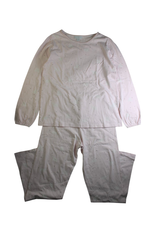 A Ivory Pyjama Sets from The Little White Company in size 11Y for girl. (Front View)