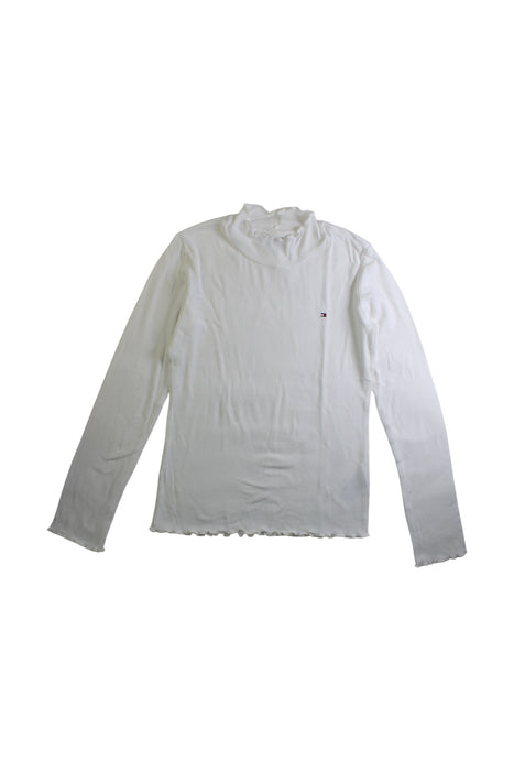 A White Long Sleeve Tops from Tommy Hilfiger in size 10Y for girl. (Front View)
