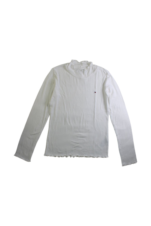 A White Long Sleeve Tops from Tommy Hilfiger in size 10Y for girl. (Front View)