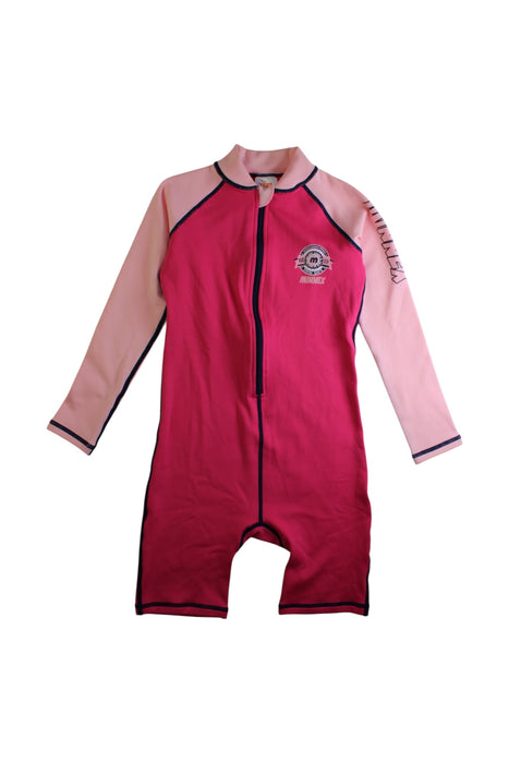 A Pink Swimsuits from Minnex in size 12Y for girl. (Front View)