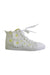 A White Sneakers from Geox in size 9Y for girl. (Front View)