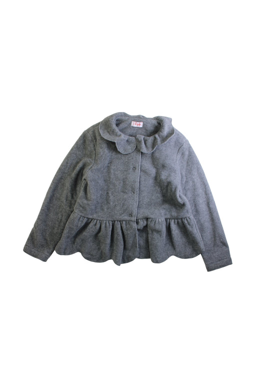 A Grey Lightweight Jackets from Il Gufo in size 8Y for girl. (Front View)