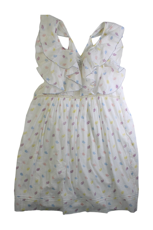 A Multicolour Sleeveless Dresses from Velveteen in size 10Y for girl. (Front View)