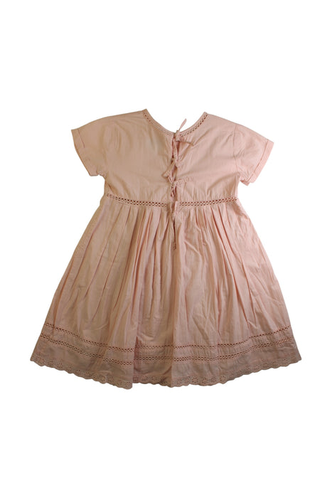 A Pink Short Sleeve Dresses from Bonnet à Pompon in size 8Y for girl. (Back View)