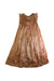 A Peach Sleeveless Dresses from ilovegorgeous in size 6T for girl. (Front View)