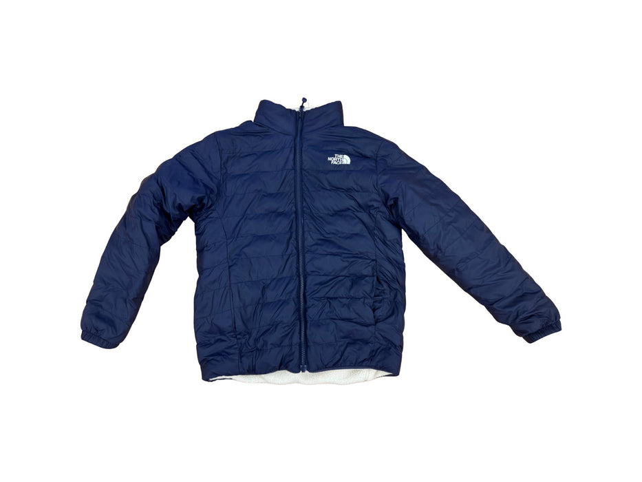 A Navy Puffer/Quilted Jackets from The North Face in size 11Y for boy. (Front View)