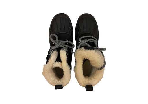 A Black Winter Boots from Nike in size 12Y for neutral. (Front View)