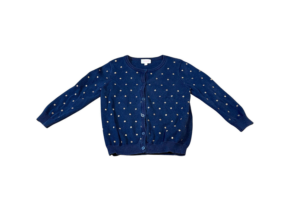 A Navy Cardigans from Seed in size 3T for girl. (Front View)