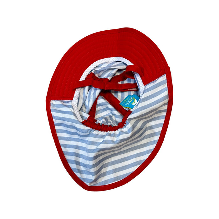 A Navy Sun Hats from Sunday Afternoons in size 3-6M for neutral. (Back View)