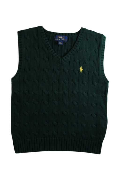 A Green Sweater Vests from Polo Ralph Lauren in size 5T for boy. (Front View)