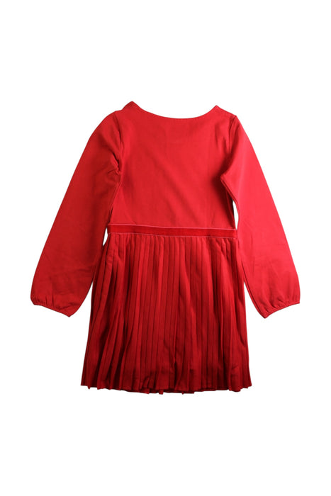 A Red Long Sleeve Dresses from Polo Ralph Lauren in size 6T for girl. (Back View)