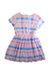 A Multicolour Short Sleeve Dresses from Jacadi in size 8Y for girl. (Front View)