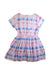 A Multicolour Short Sleeve Dresses from Jacadi in size 8Y for girl. (Back View)