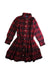 A Red Long Sleeve Dresses from Polo Ralph Lauren in size 6T for girl. (Front View)