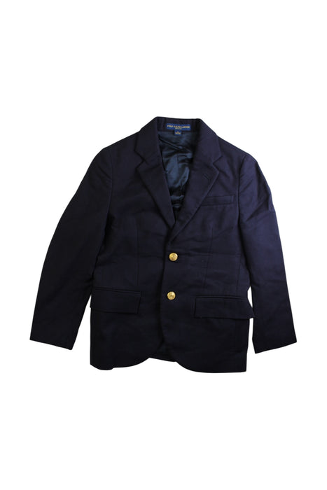 A Navy Blazers from Polo Ralph Lauren in size 8Y for boy. (Front View)