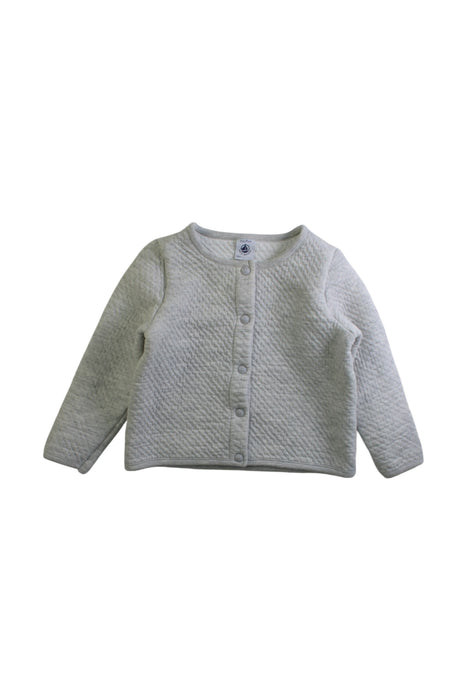 A Ivory Cardigans from Petit Bateau in size 3T for boy. (Front View)