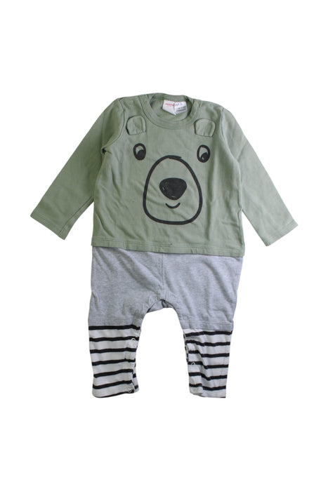 A Multicolour Long Overalls from Seed in size 12-18M for boy. (Front View)