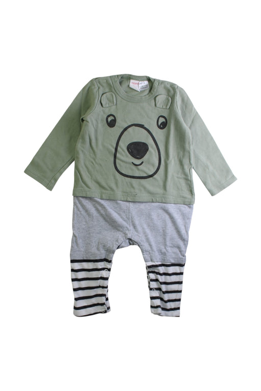 A Multicolour Long Overalls from Seed in size 12-18M for boy. (Front View)