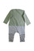 A Multicolour Long Overalls from Seed in size 12-18M for boy. (Back View)