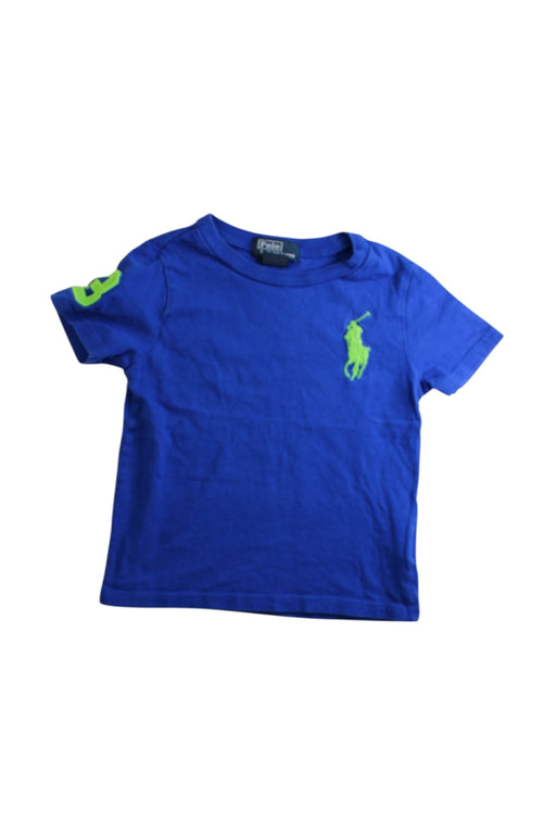 A Blue Short Sleeve T Shirts from Polo Ralph Lauren in size 2T for boy. (Front View)