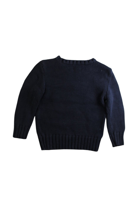A Navy Knit Sweaters from Polo Ralph Lauren in size 3T for boy. (Back View)