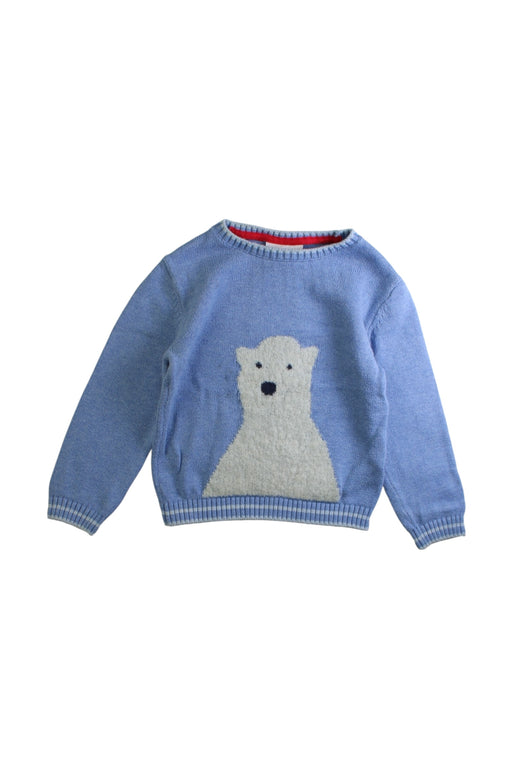 A Blue Knit Sweaters from The Little White Company in size 2T for boy. (Front View)