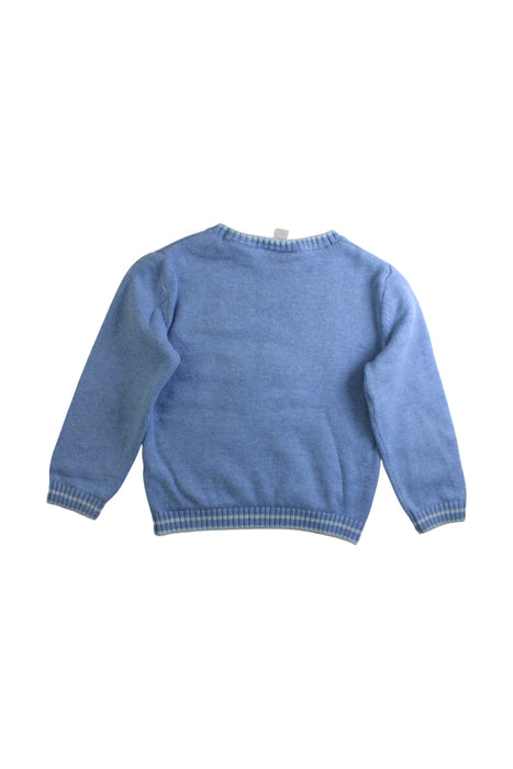 A Blue Knit Sweaters from The Little White Company in size 2T for boy. (Back View)