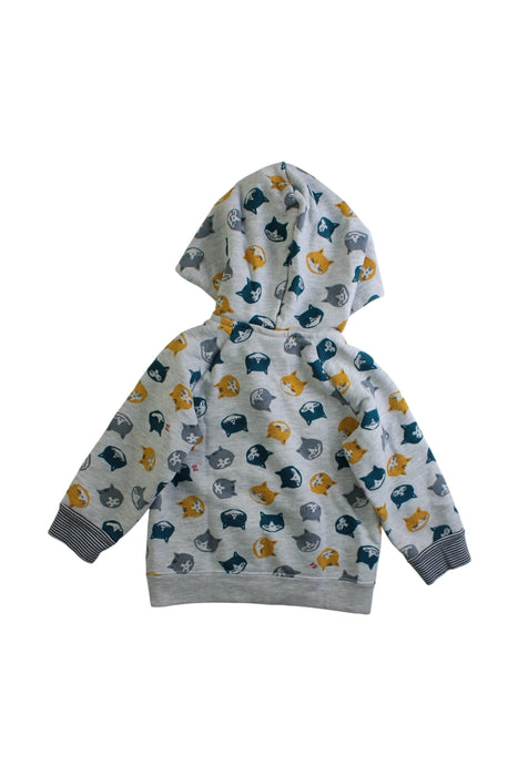 A Multicolour Hooded Sweatshirts from Petit Bateau in size 12-18M for boy. (Back View)