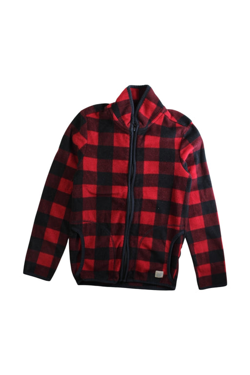 A Red Lightweight Jackets from Roots in size 7Y for boy. (Front View)