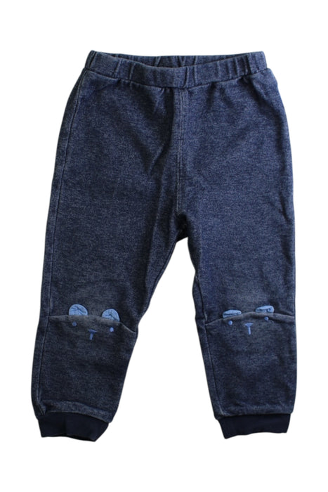 A Navy Sweatpants from Les Enphants in size 18-24M for boy. (Front View)