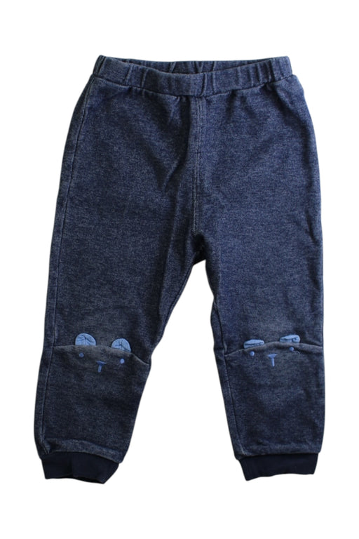 A Navy Sweatpants from Les Enphants in size 18-24M for boy. (Front View)