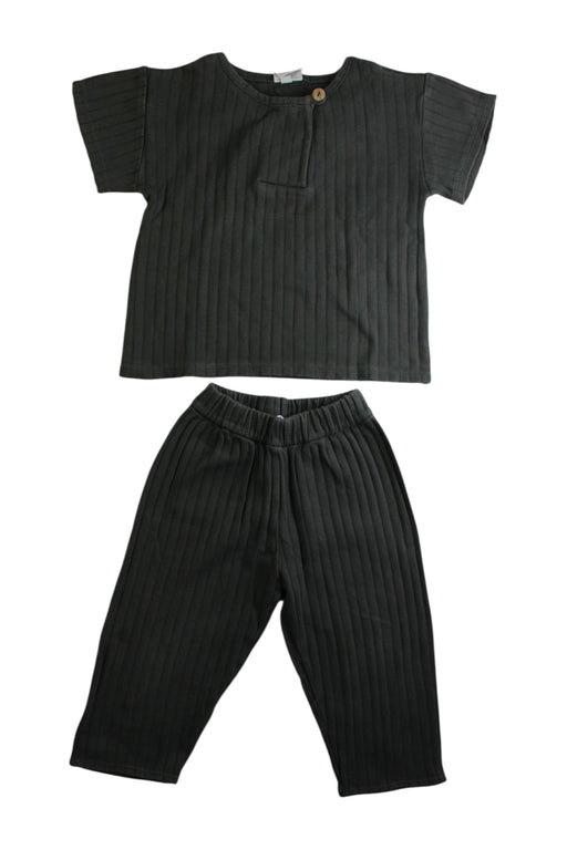 A Black Pants Sets from Studio Boheme in size 2T for boy. (Front View)