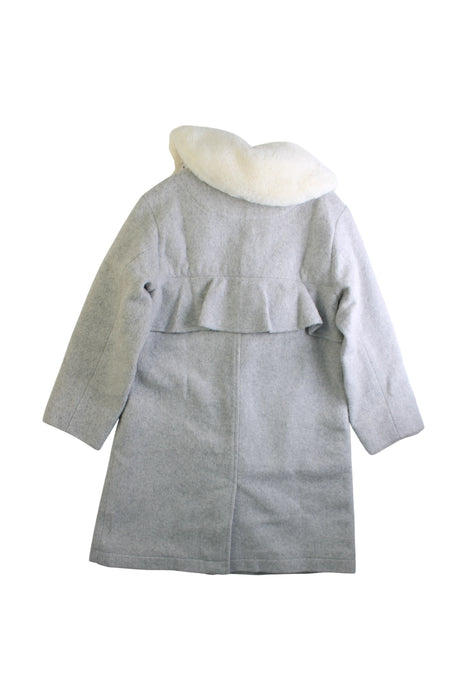 A Grey Coats from Anna Sui in size 5T for girl. (Back View)