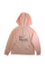 A Pink Zippered Sweatshirts from Les Enphants in size 7Y for girl. (Back View)