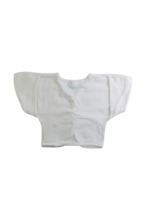 A White Sleepsacs from ErgoPouch in size 0-3M for neutral. (Back View)