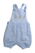 A Blue Overall Shorts from Jojo Maman Bébé in size 3-6M for boy. (Front View)