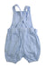 A Blue Overall Shorts from Jojo Maman Bébé in size 3-6M for boy. (Back View)