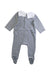 A Navy Long Sleeve Jumpsuits from Jacadi in size 3-6M for boy. (Back View)