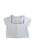 A White Short Sleeve Shirts from Jacadi in size 6-12M for boy. (Front View)