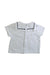 A White Short Sleeve Shirts from Jacadi in size 6-12M for boy. (Back View)