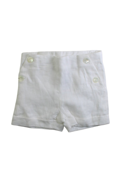 A White Shorts from Jacadi in size 3-6M for boy. (Front View)