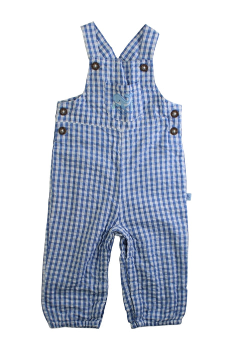 A Blue Long Overalls from Jojo Maman Bébé in size 12-18M for boy. (Front View)