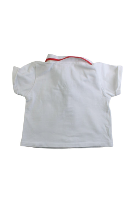 A White Short Sleeve Polos from Jacadi in size 3-6M for boy. (Back View)