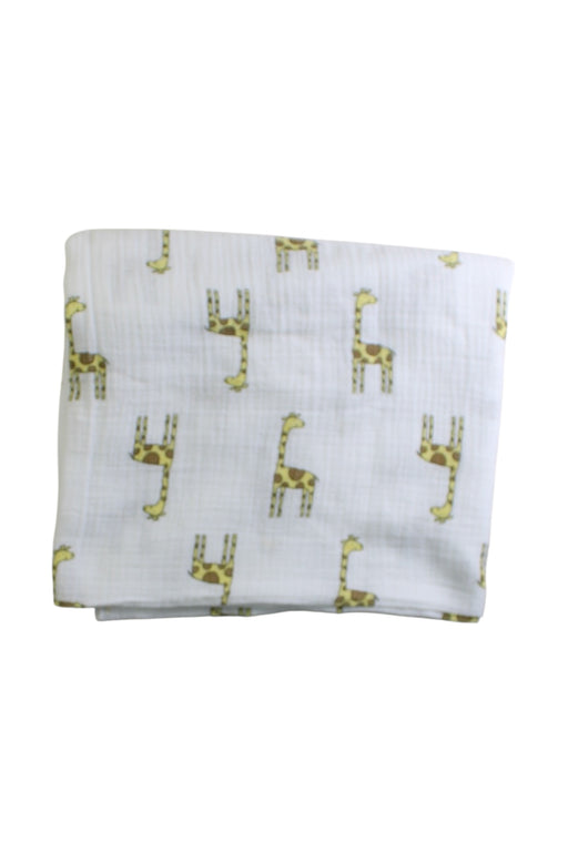 A White Swaddles from Aden & Anais in size O/S for neutral. (Front View)