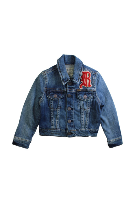 A Blue Lightweight Jackets from Polo Ralph Lauren in size 2T for girl. (Front View)