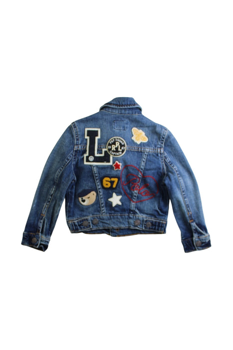 A Blue Lightweight Jackets from Polo Ralph Lauren in size 2T for girl. (Back View)