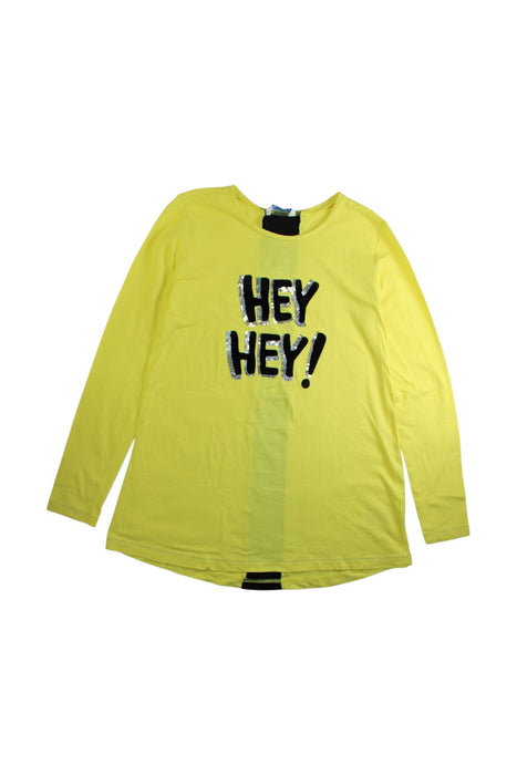 A Yellow Long Sleeve T Shirts from Mayoral in size 12Y for girl. (Front View)