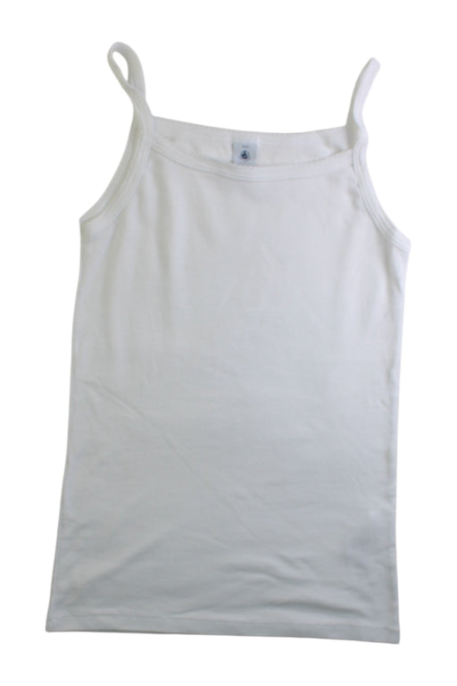 A White Sleeveless Tops from Petit Bateau in size 14Y for girl. (Front View)
