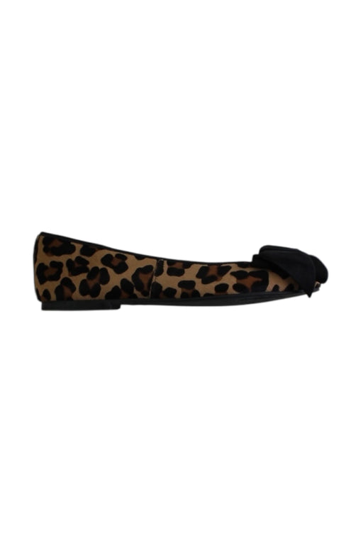 A Black Flats from Pretty Ballerinas in size 10Y for girl. (Front View)