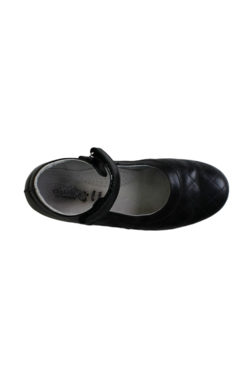 A Black Flats from Rossano in size 10Y for girl. (Front View)
